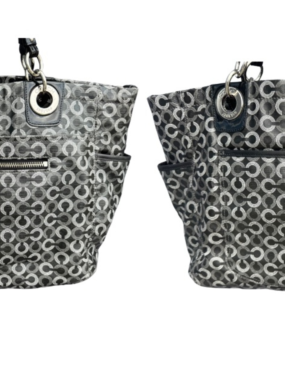 Gray & Black Patterned Women’s Diaper Bag/Briefcase
